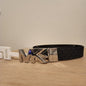 Cinturón Michael Kors Reversible para Hombre – Diseño 2 en 1 con Hebilla Logo MK Plateada